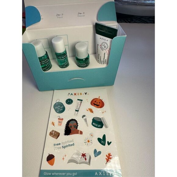 AXIS-Y  The Mini Glow Set The Mini Glow Set contains: Quinoa One-Step Daily Puri - Picture 1 of 3